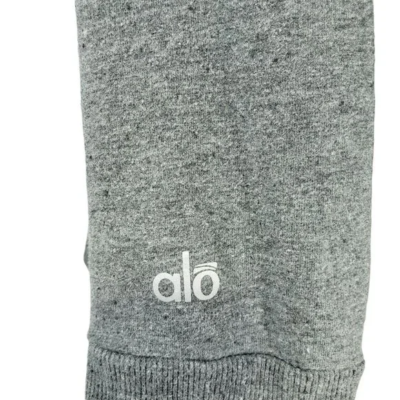 Alo Yoga Gray Mock Neck Zip Up Hoodie Women's Size Small Gray - Picture 3 of 7